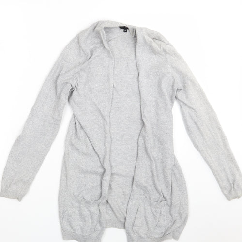 New Look Womens Grey   Wrap Jumper Size 10