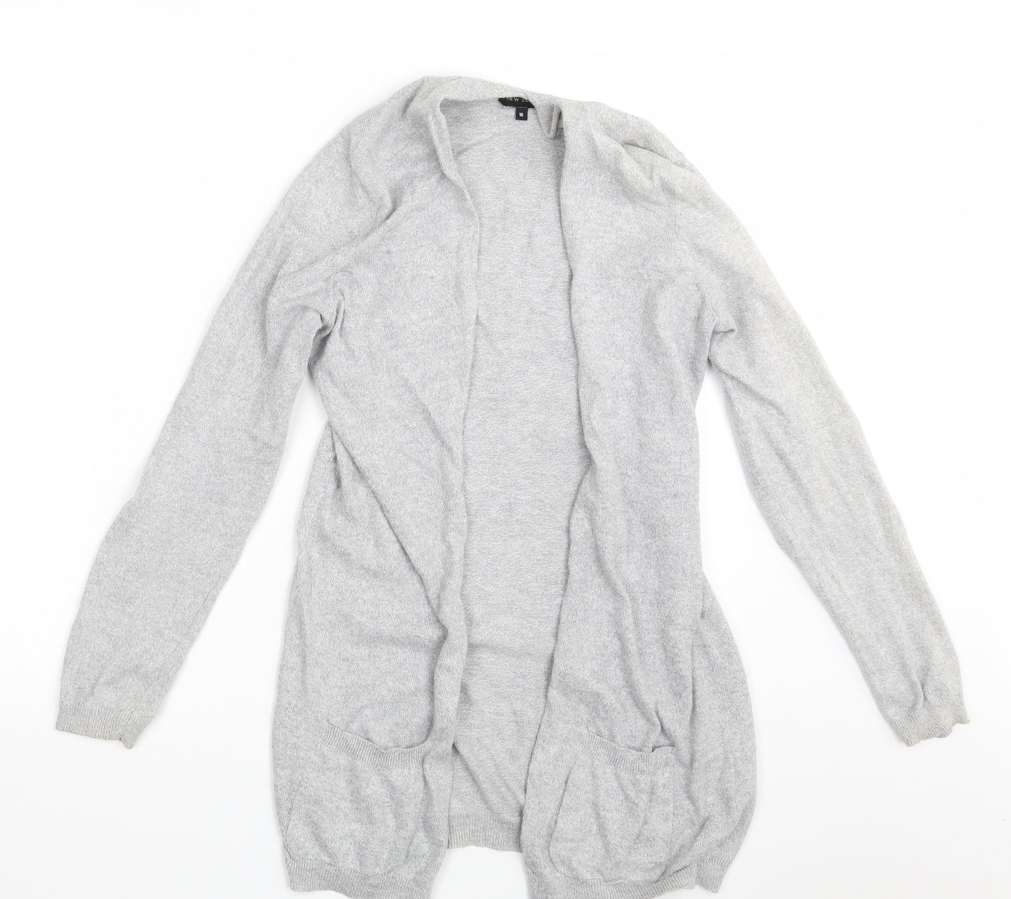 New Look Womens Grey   Wrap Jumper Size 10