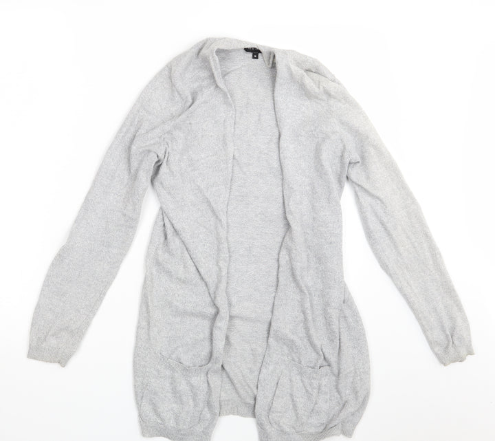 New Look Womens Grey   Wrap Jumper Size 10