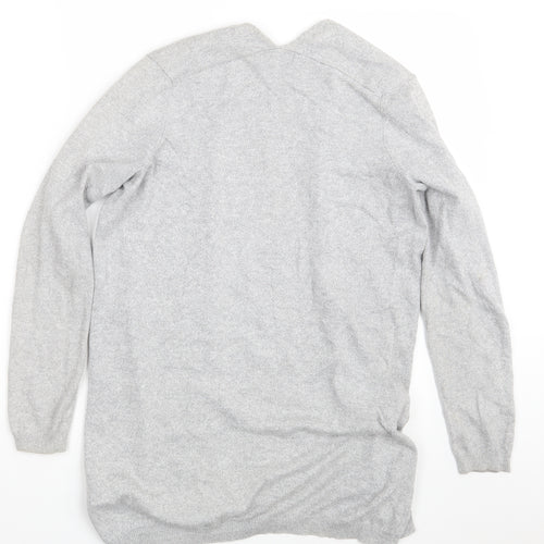 New Look Womens Grey   Wrap Jumper Size 10