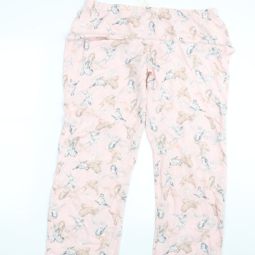 George Womens Pink Animal Print  Bloomer Trousers Size 16 L29 in