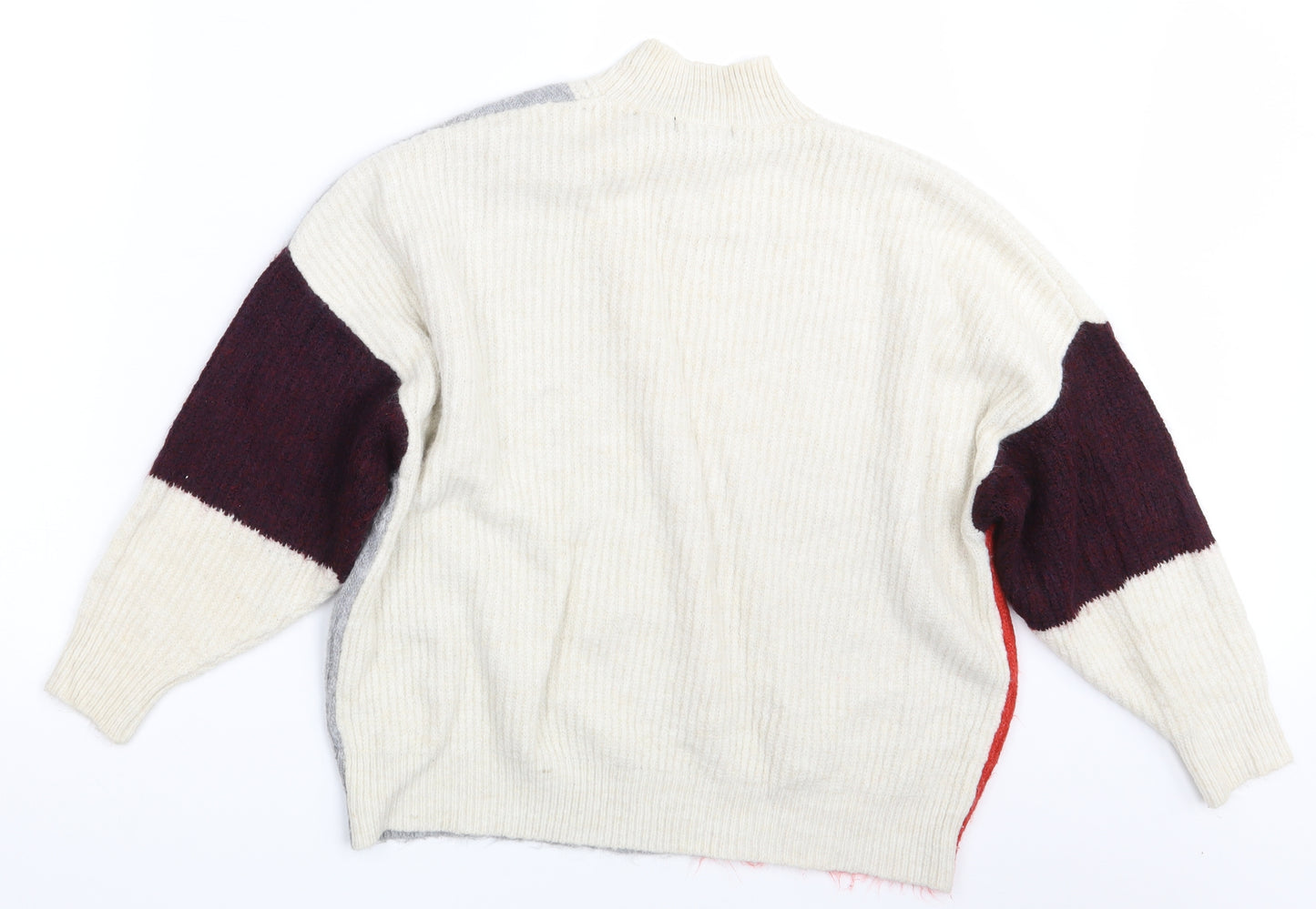 F&F Womens Multicoloured Geometric  Pullover Jumper Size 10