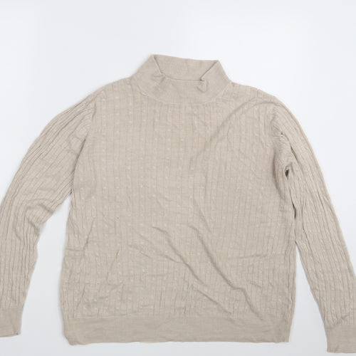 Classic Womens Beige   Pullover Jumper One Size