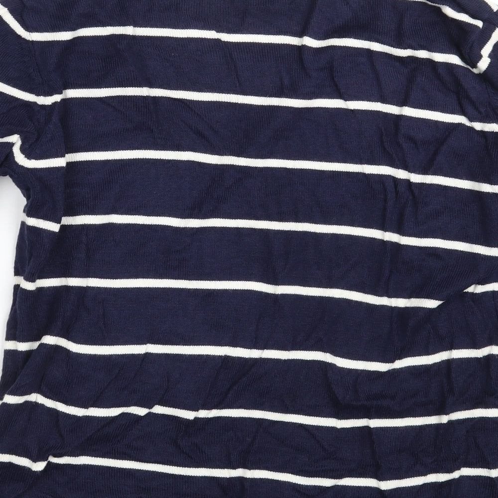 Preworn Womens Blue Striped  Pullover Jumper Size S