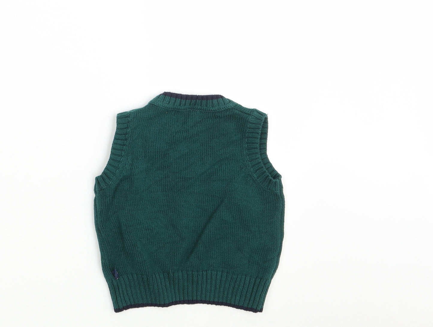 Kitestrings  Boys Green Argyle/Diamond Knit Pullover Jumper Size 24 Months