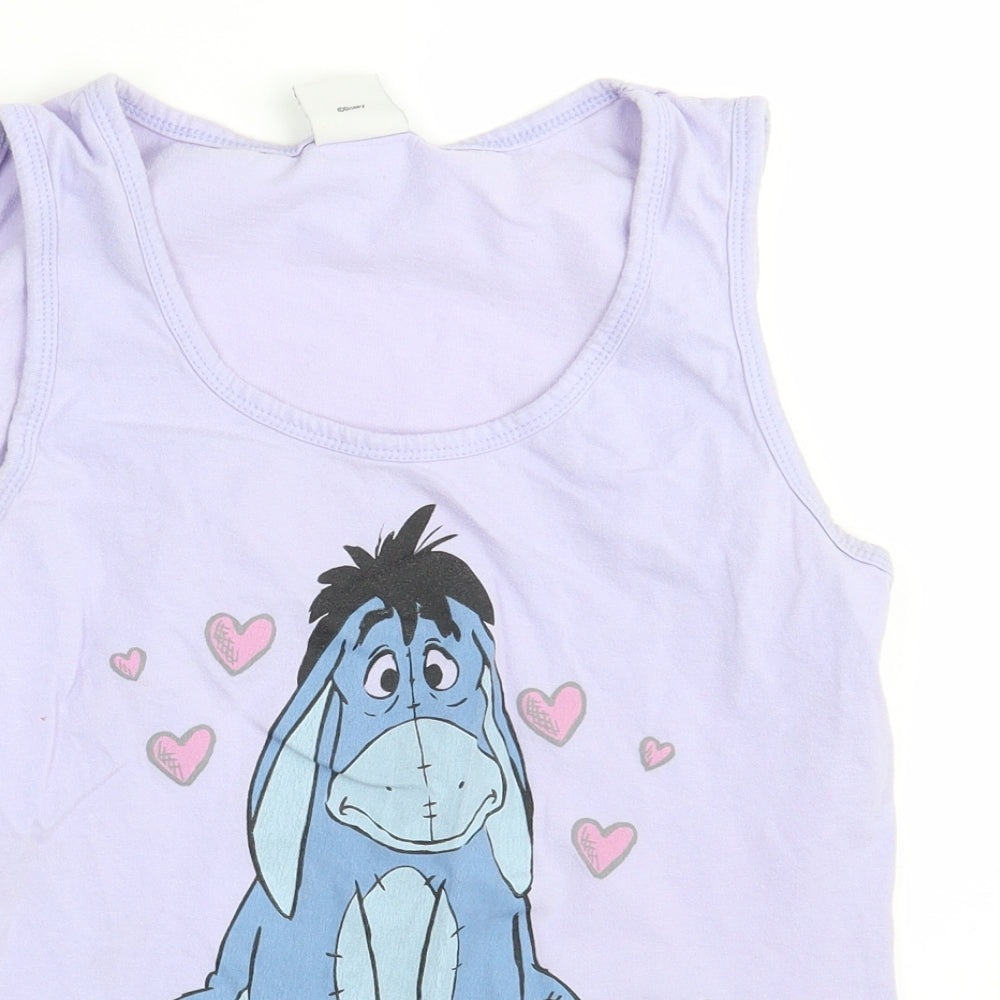 Disney Girls Purple   Basic Tank Size S