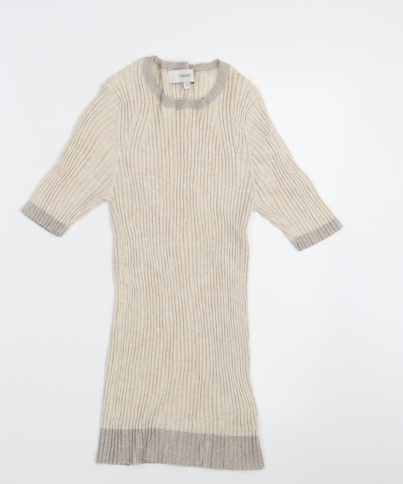 NEXT Womens Beige   Pullover Jumper Size 14