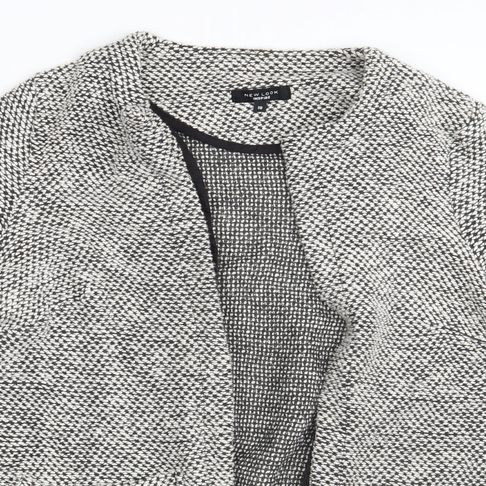 New Look Womens Grey   Wrap Jumper Size 18