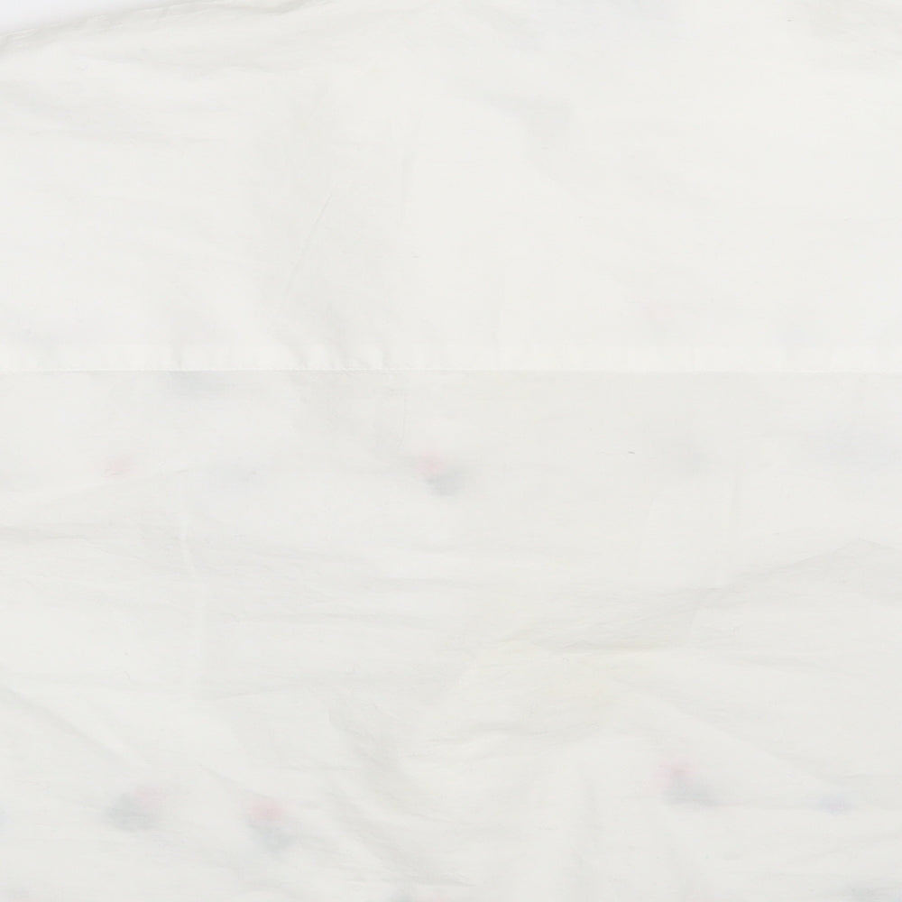 Topshop Womens Ivory Floral  Basic Button-Up Size 12