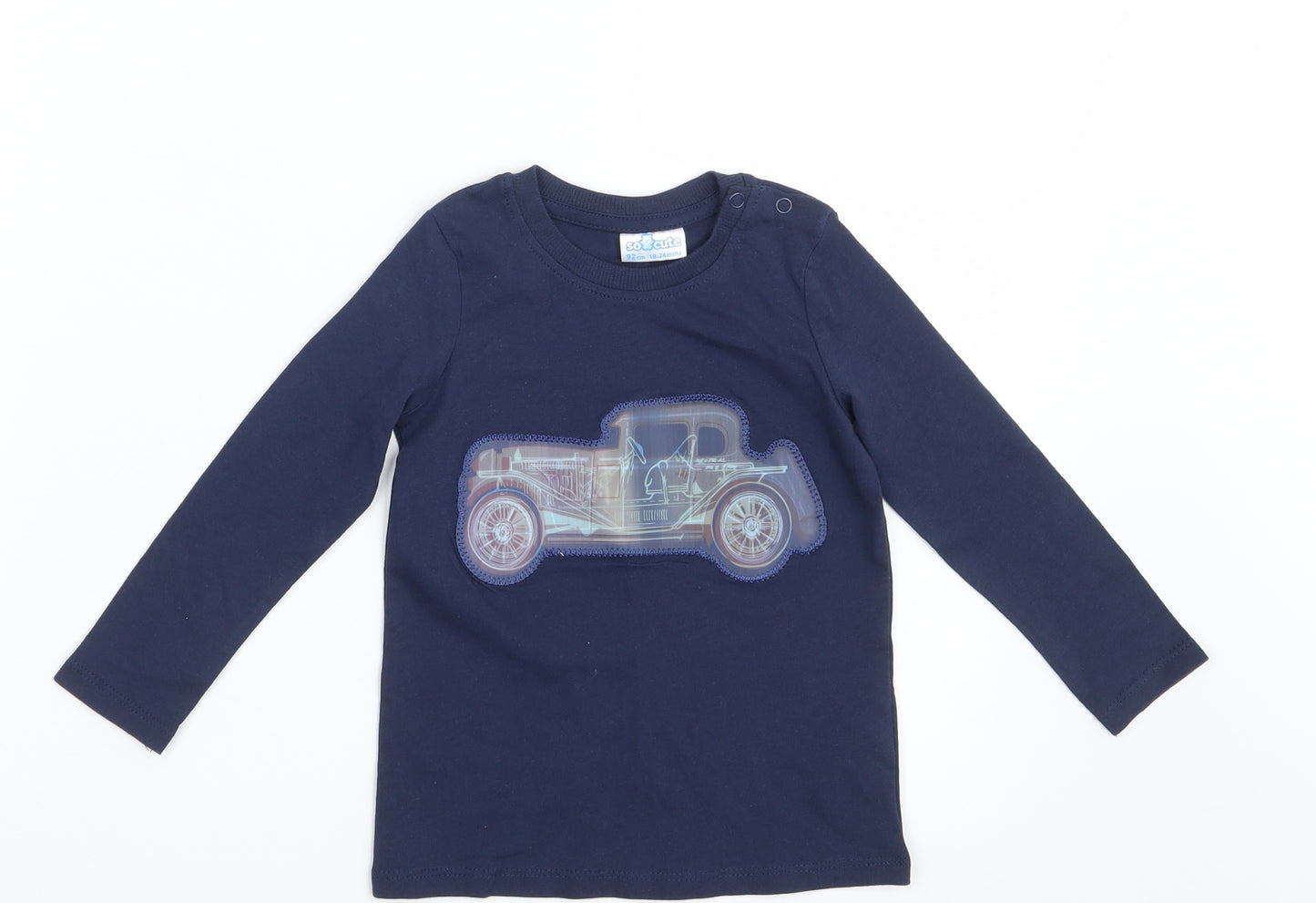So Cute Boys Blue   Basic T-Shirt Size 18-24 Months
