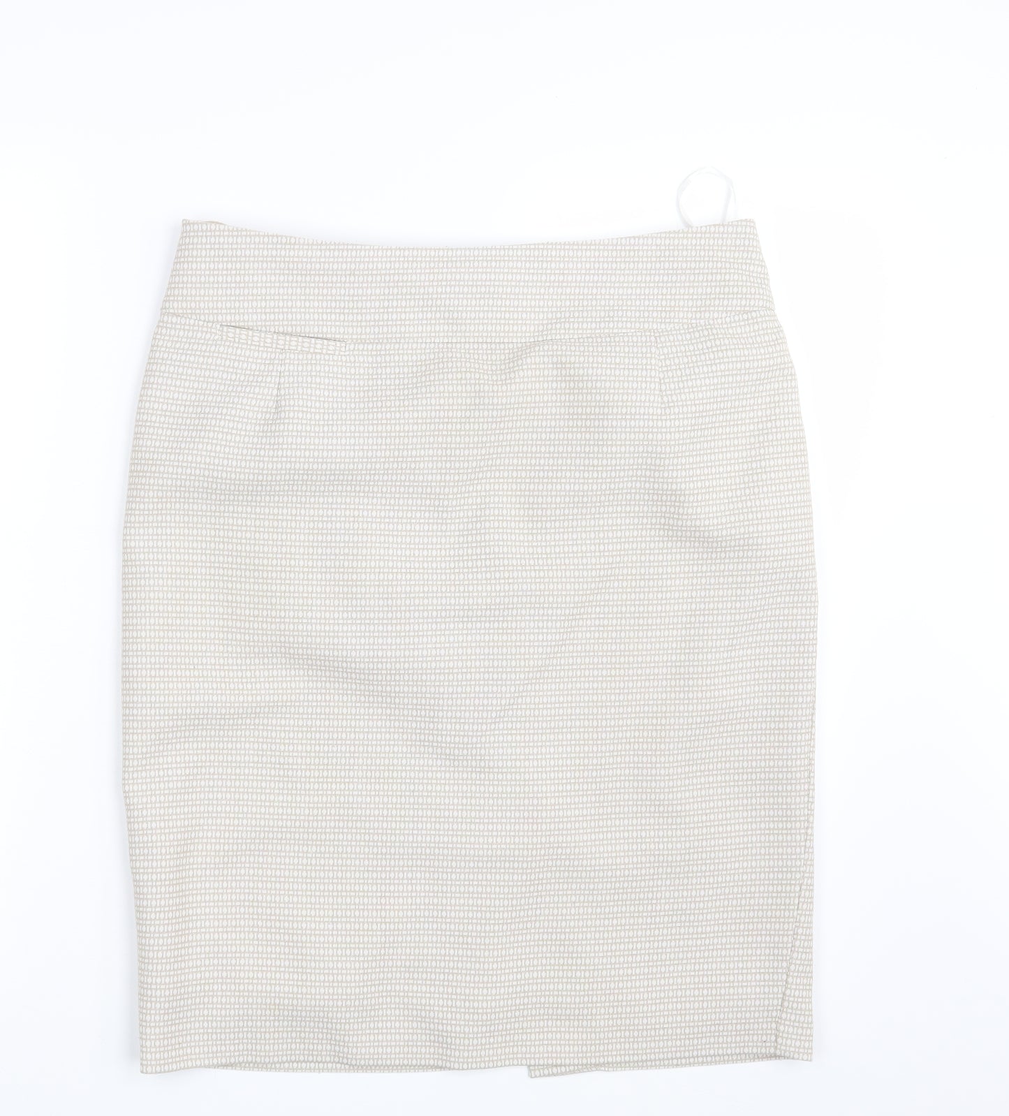 M&S Womens Beige   Straight & Pencil Skirt Size 12