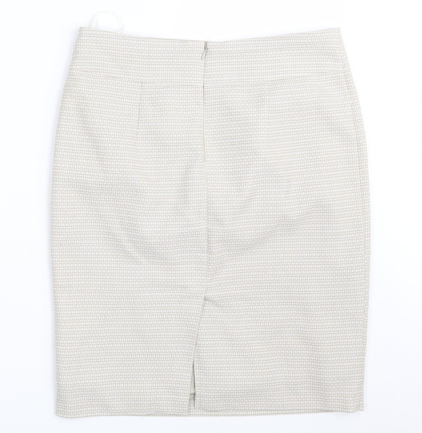 M&S Womens Beige   Straight & Pencil Skirt Size 12