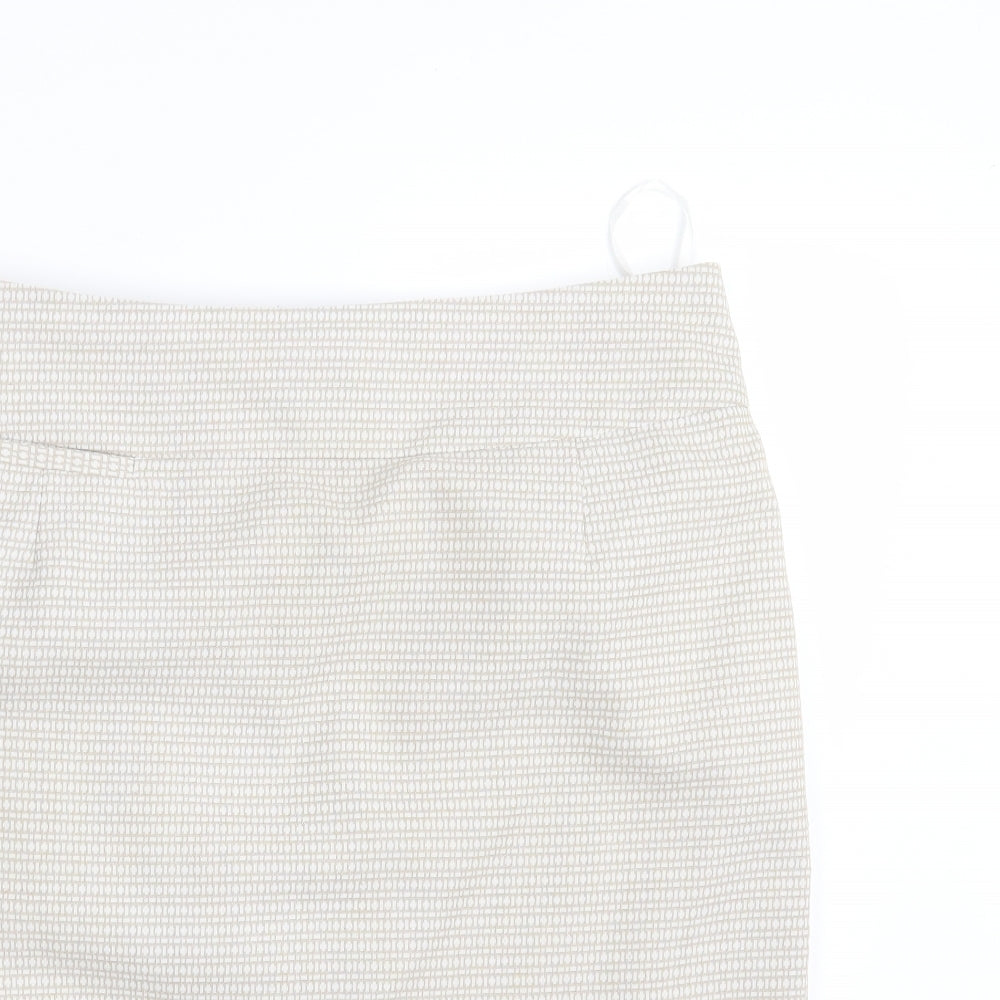 M&S Womens Beige   Straight & Pencil Skirt Size 12
