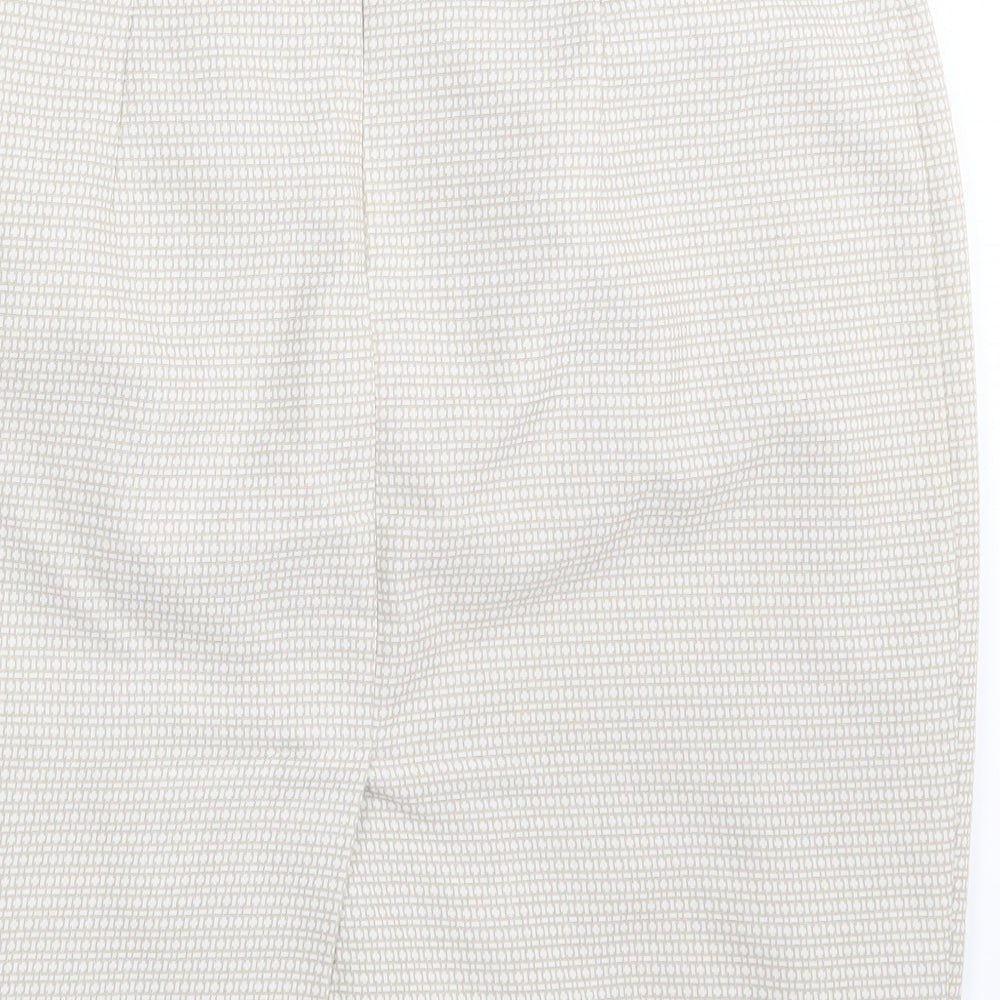 M&S Womens Beige   Straight & Pencil Skirt Size 12