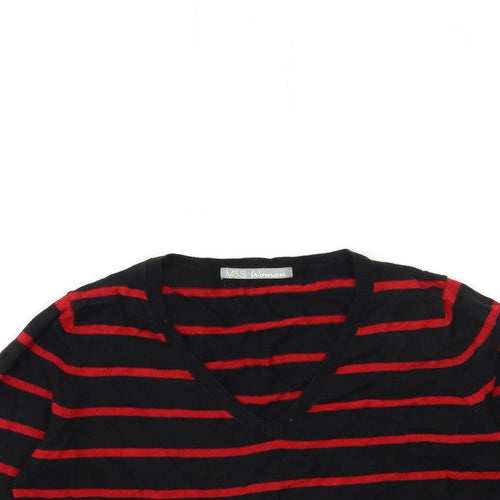 Marks and Spencer Womens Black  Knit Pullover Jumper Size 8