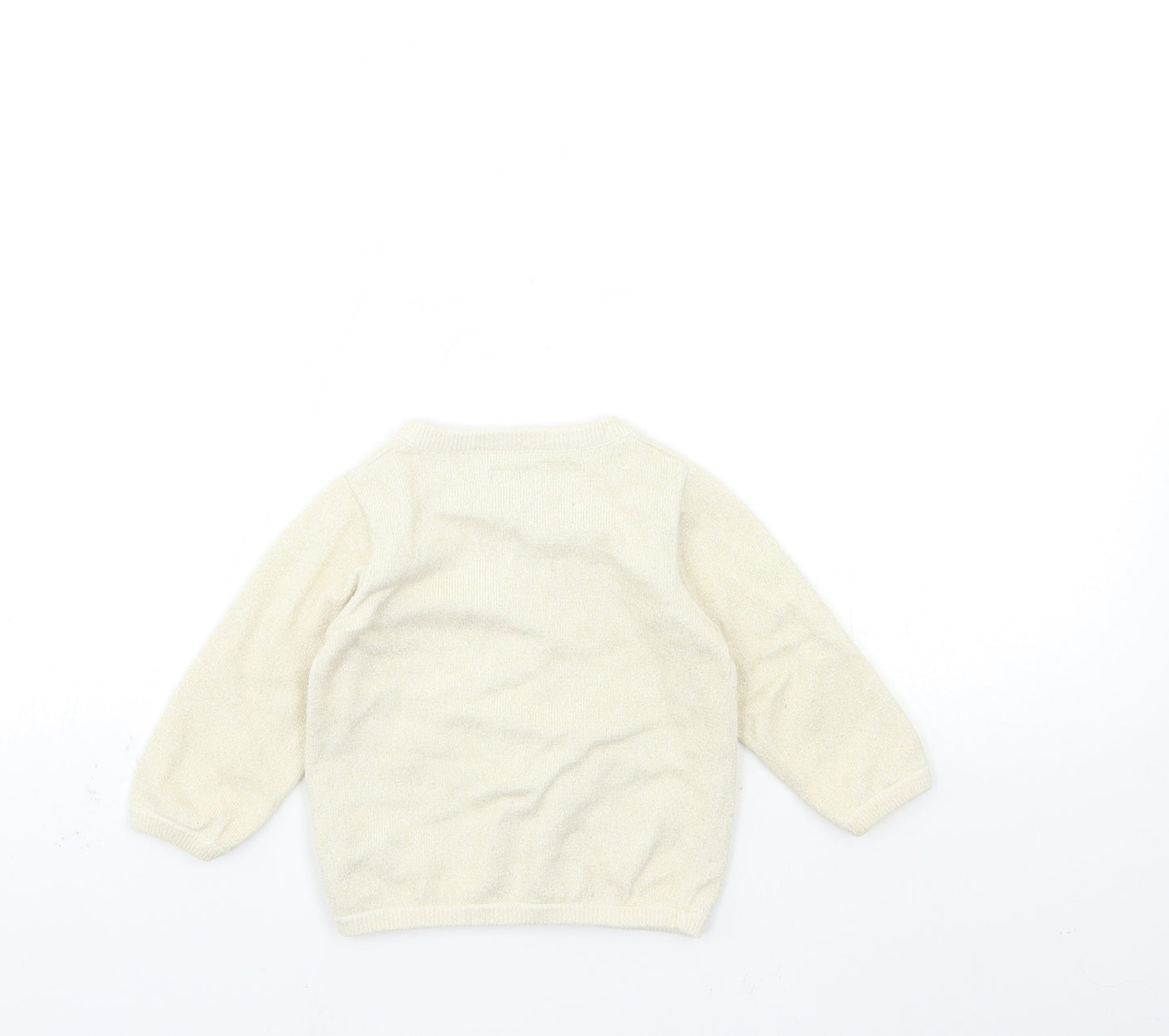 mamas & papas Baby Beige   Cardigan Jumper Size 9-12 Months