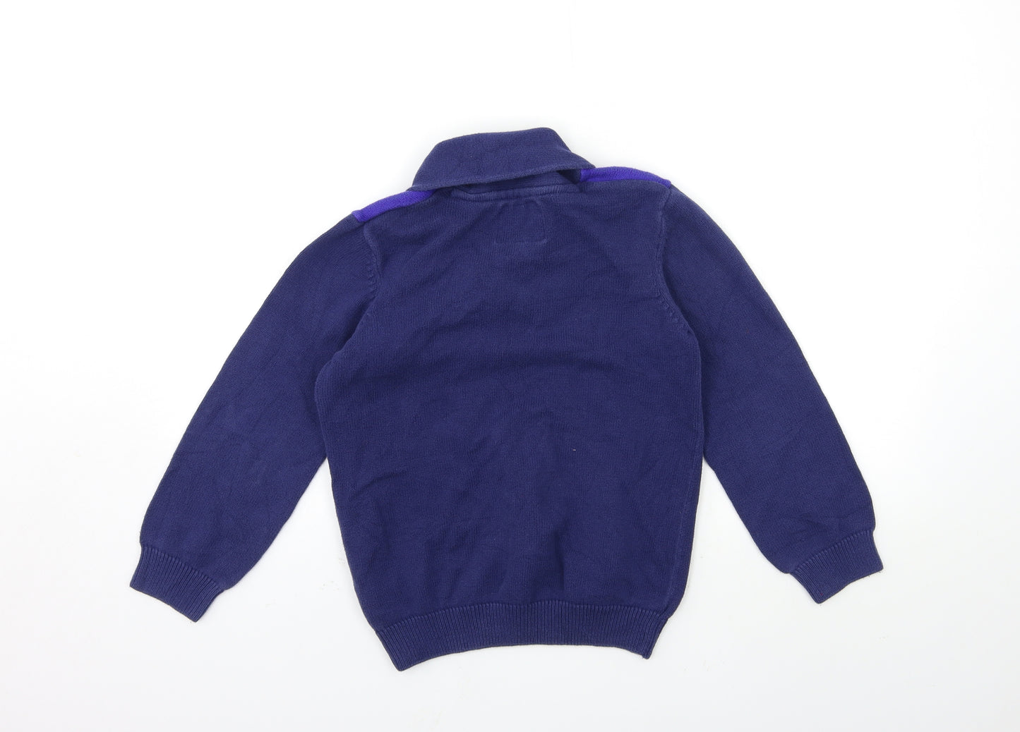 Blue Zoo Boys Blue  Knit Pullover Jumper Size 9 Years