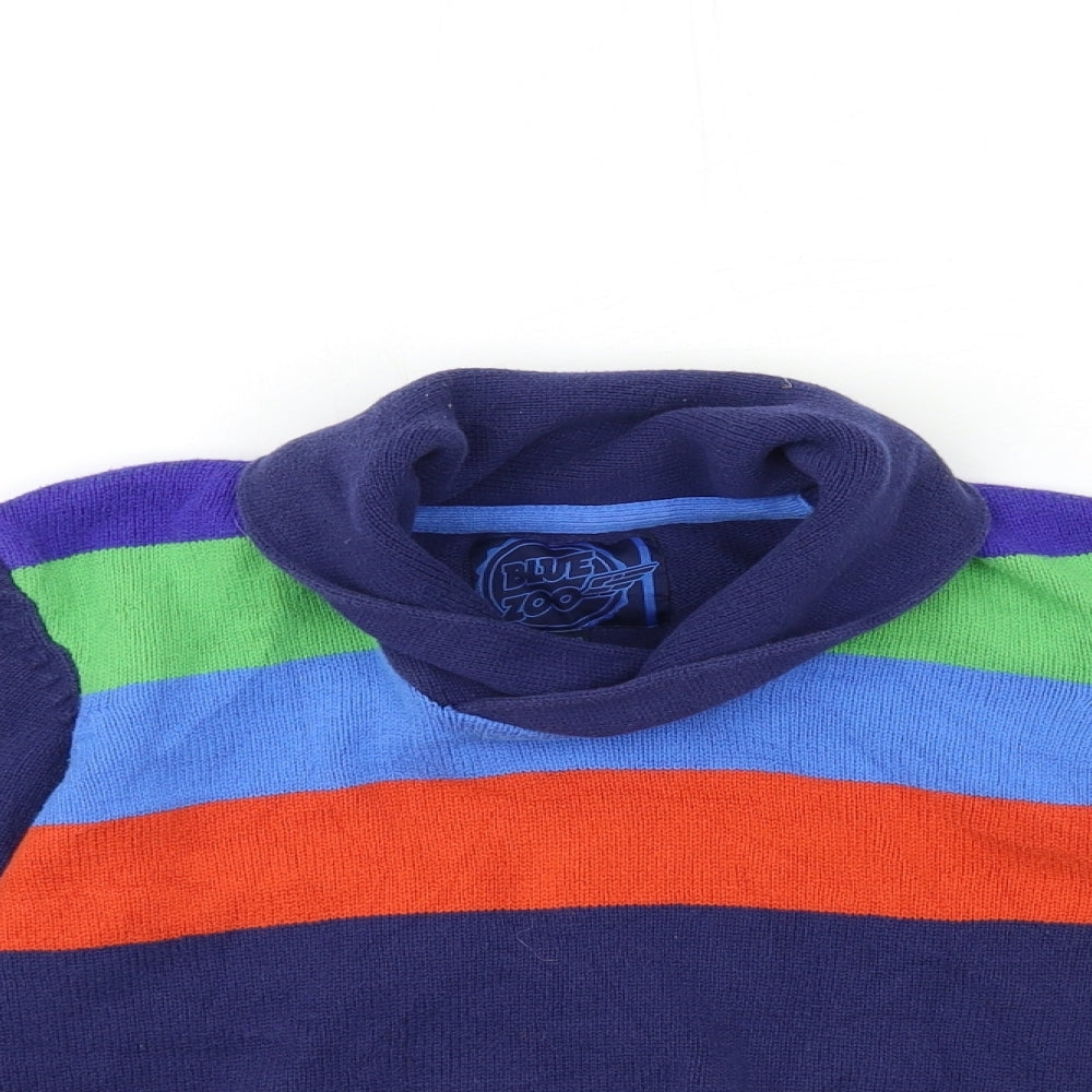Blue Zoo Boys Blue  Knit Pullover Jumper Size 9 Years