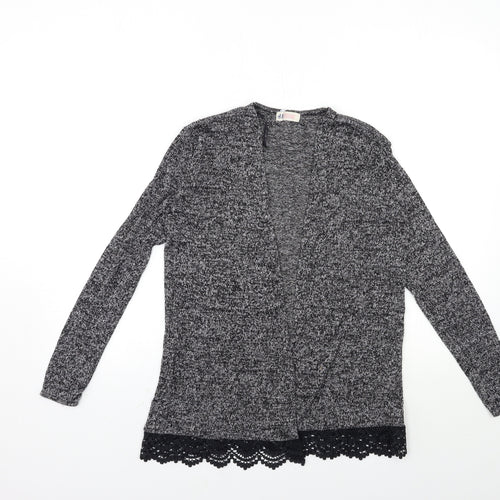 H&M Girls Grey  Knit Cardigan Jumper Size 13 Years