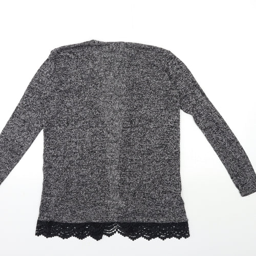 H&M Girls Grey  Knit Cardigan Jumper Size 13 Years