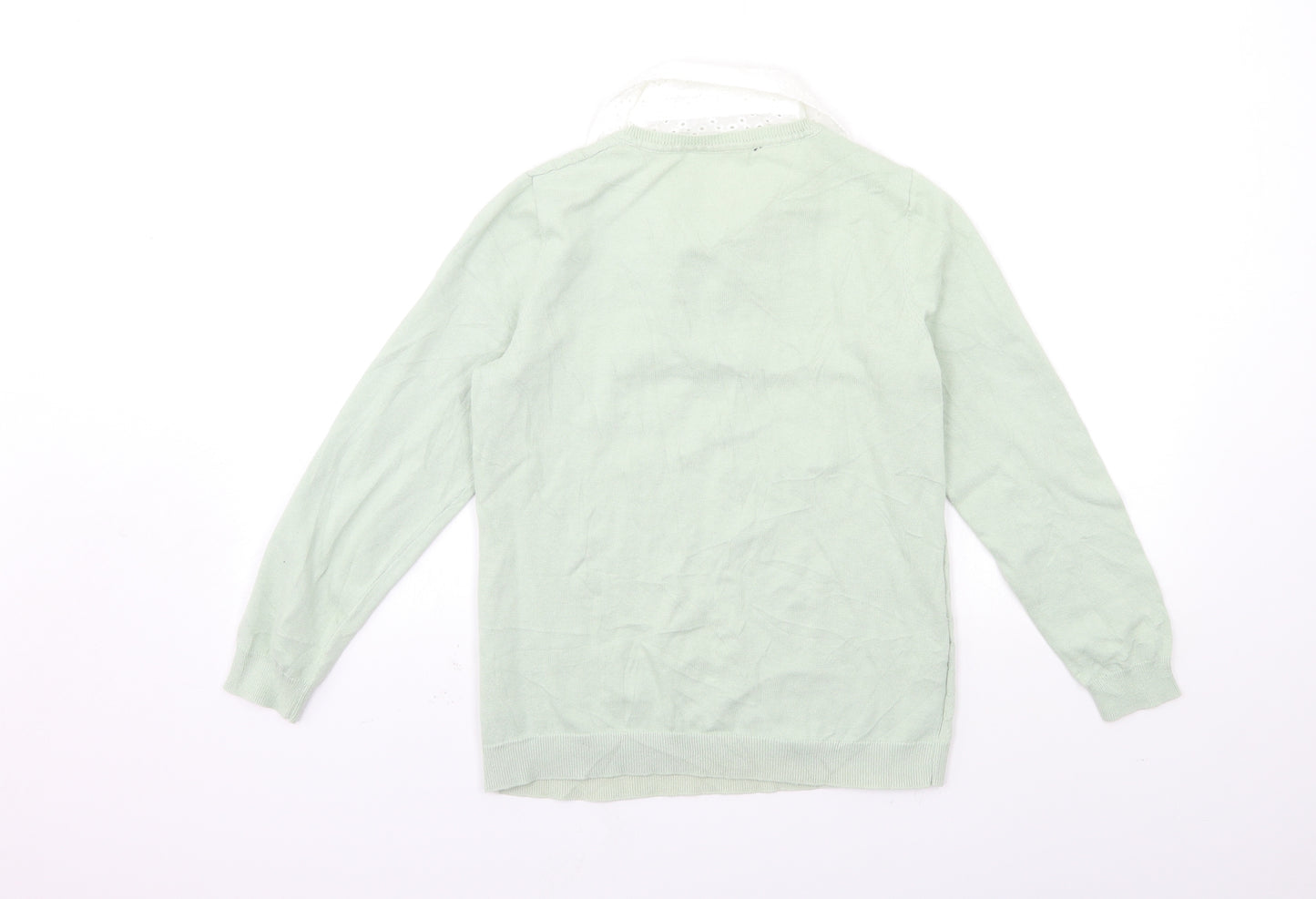 Bonmarché Womens Green  Knit Pullover Jumper Size 12