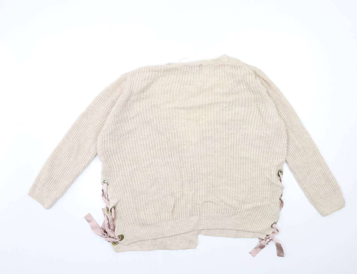 Primark Womens Pink  Knit Cardigan Jumper Size 18