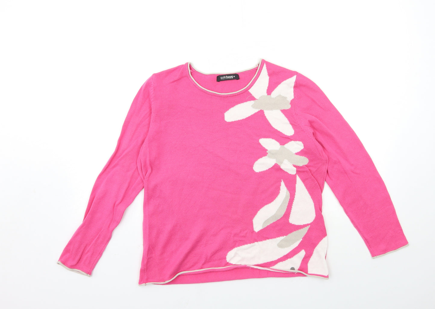 GolleHaug Womens Pink  Knit Pullover Jumper Size 12