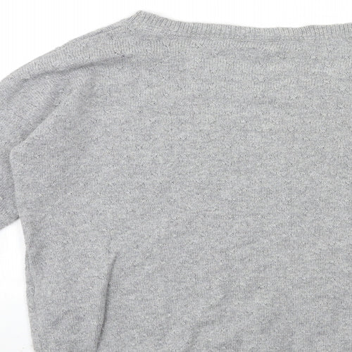 Fat Face Womens Grey  Knit Pullover Jumper Size 10