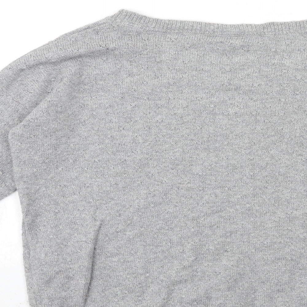 Fat Face Womens Grey  Knit Pullover Jumper Size 10