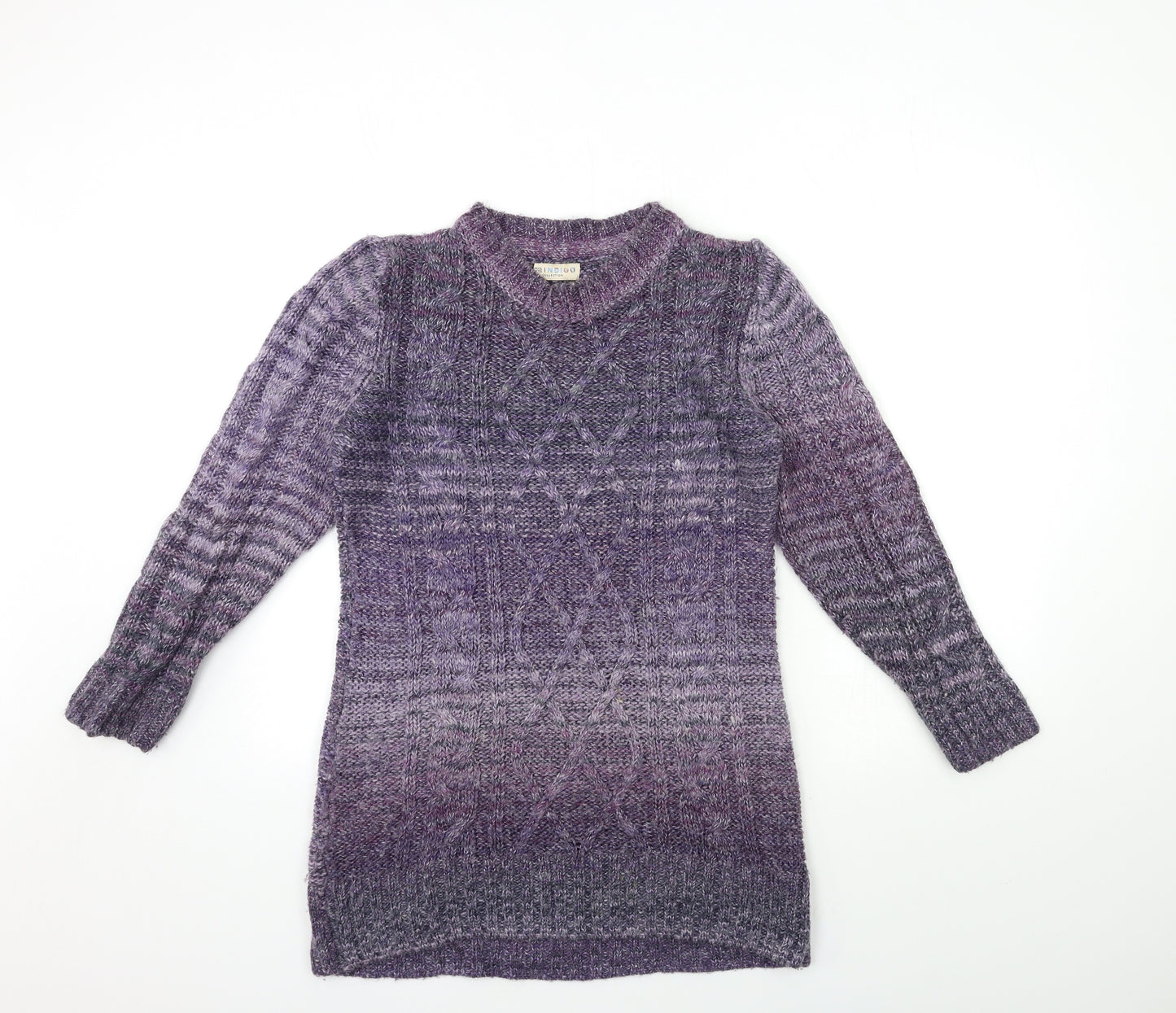 Marks and Spencer Womens Purple  Knit Pullover Jumper Size 14