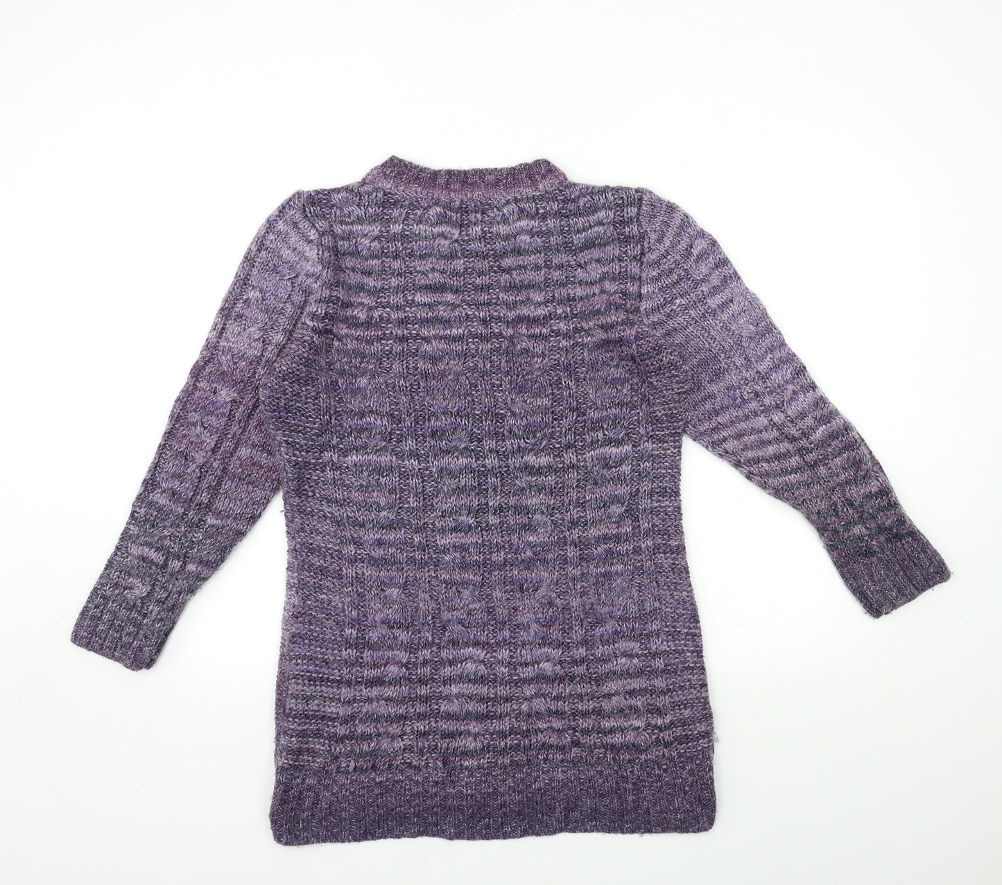 Marks and Spencer Womens Purple  Knit Pullover Jumper Size 14