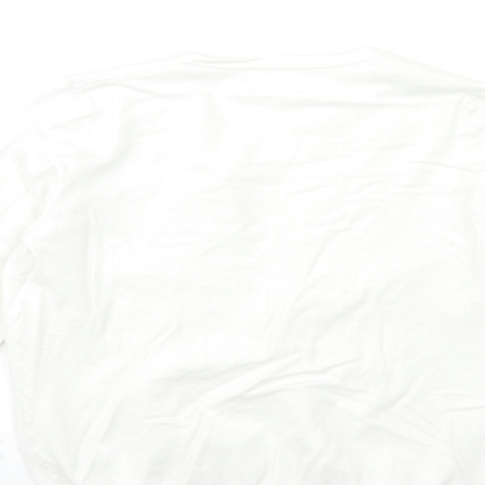 savida Womens White  Knit Cardigan Jumper Size L