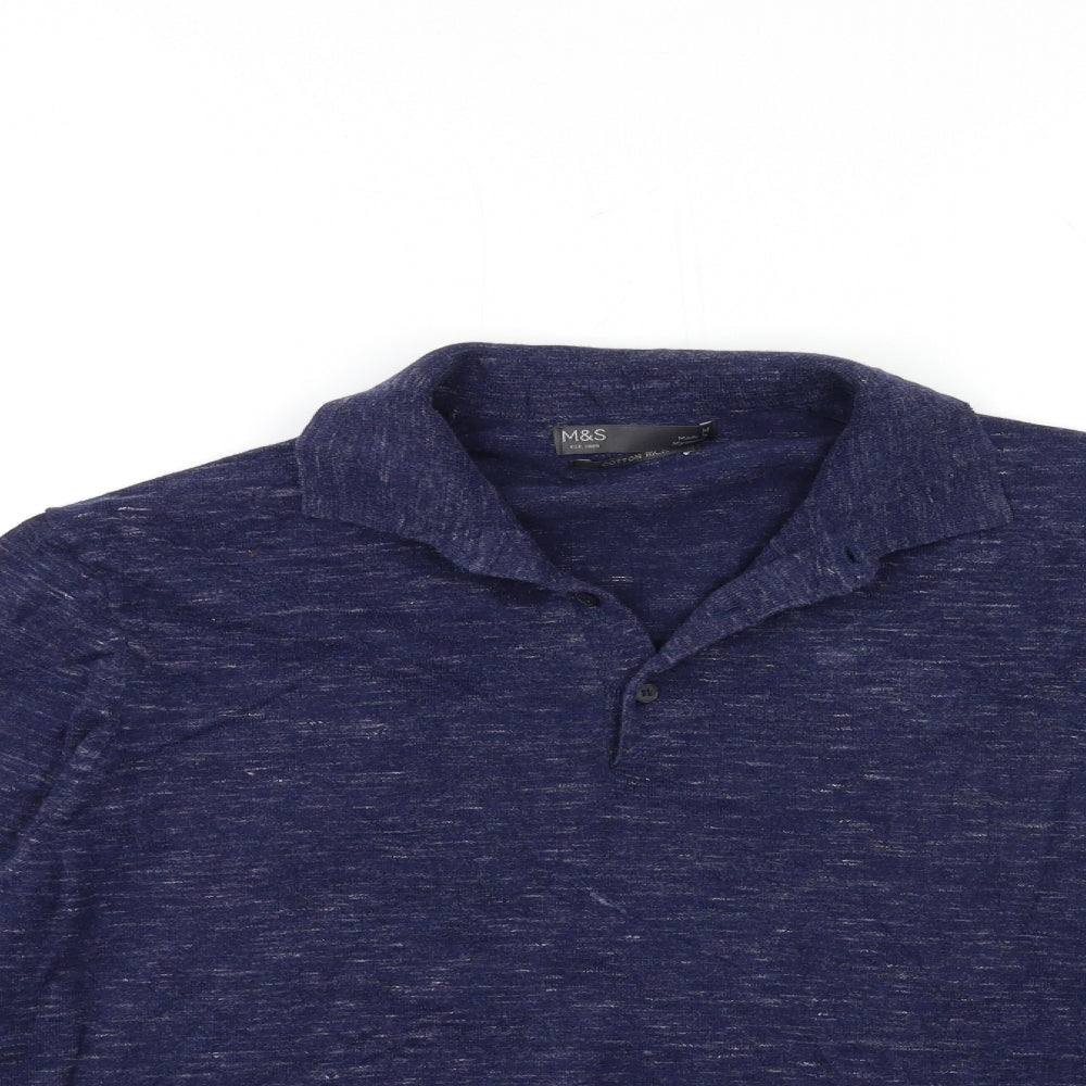 Marks and Spencer Mens Blue  Knit Pullover Jumper Size M