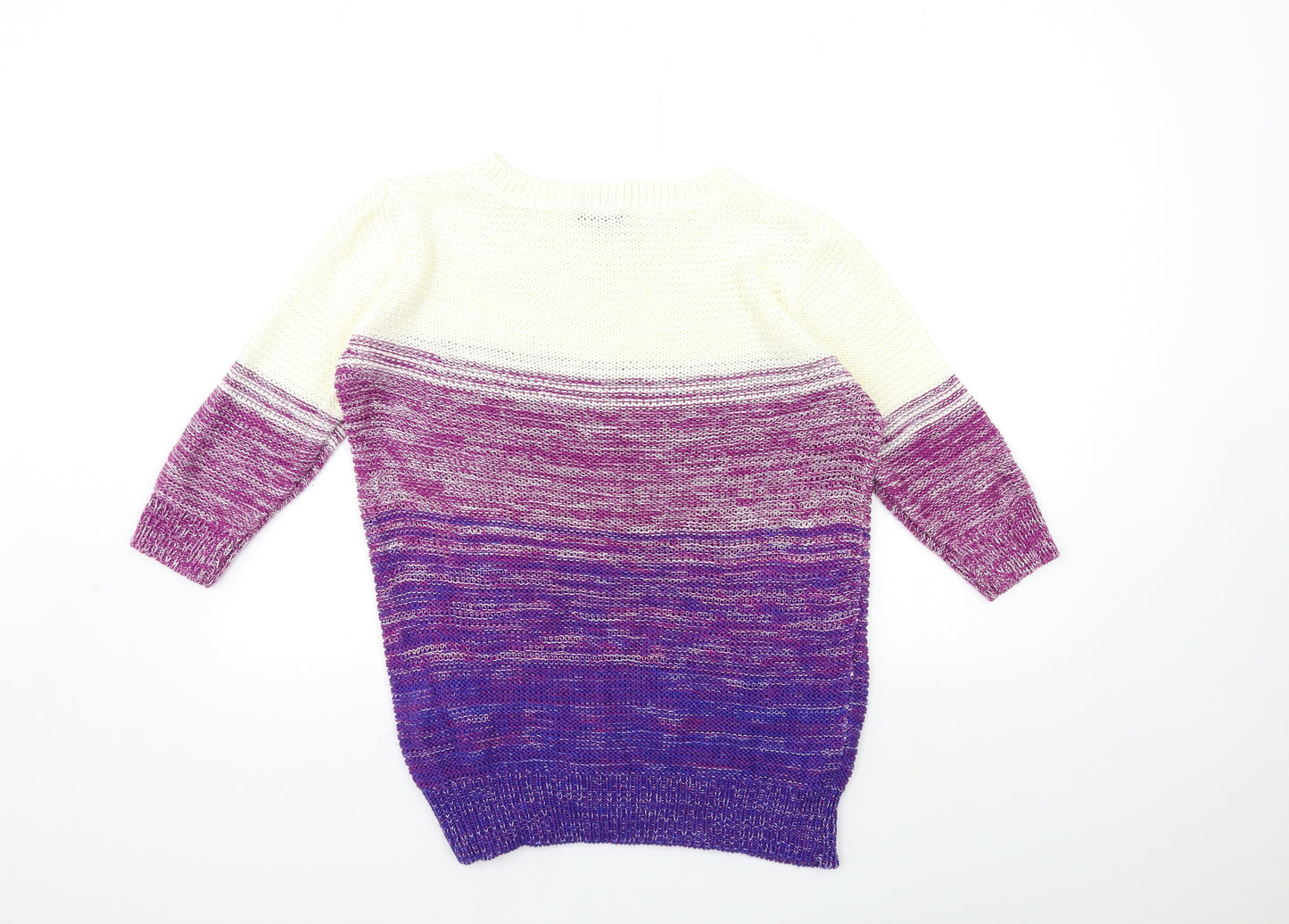 Klass Womens Purple  Knit Pullover Jumper Size M