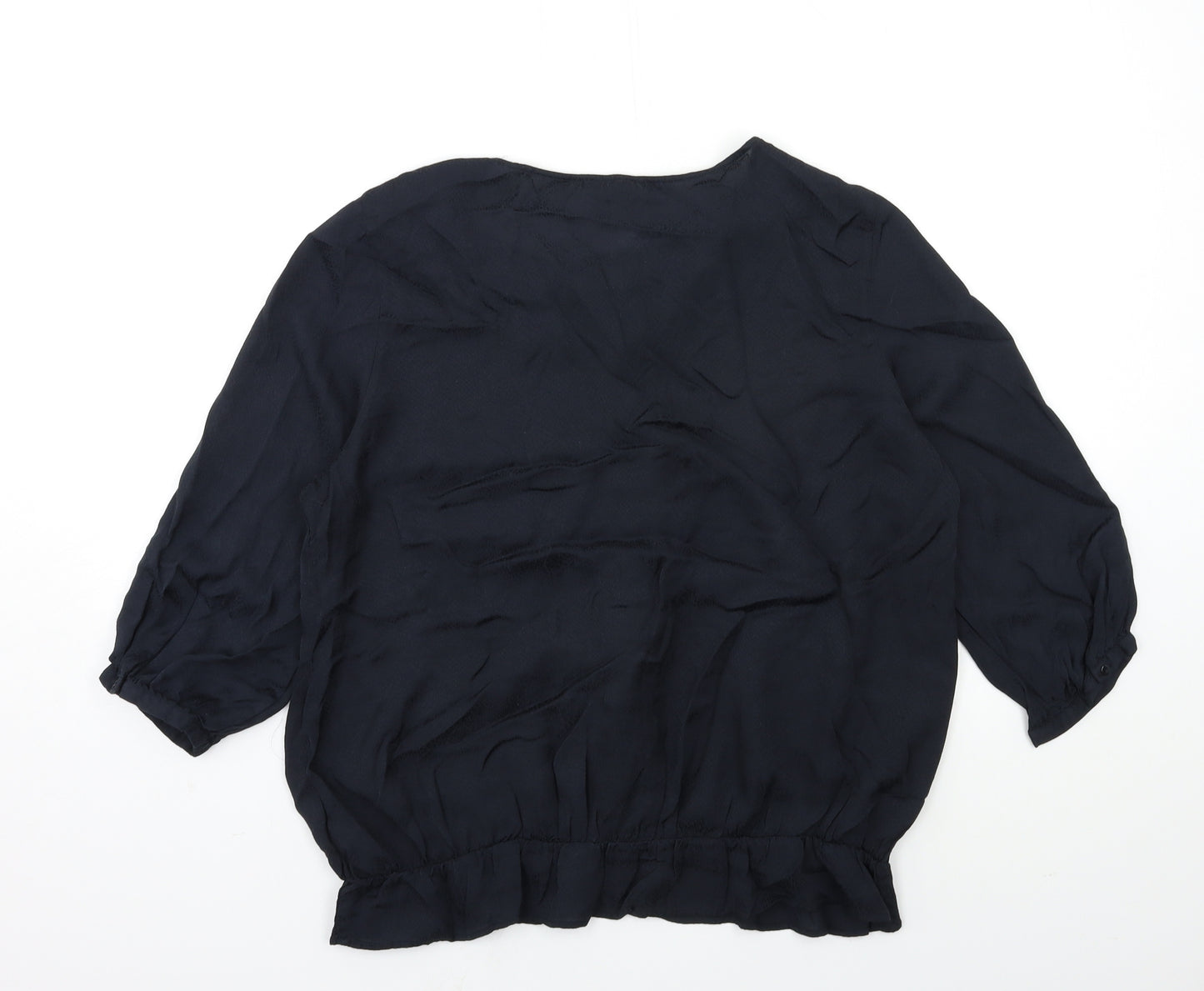 NEXT Womens Black   Basic Blouse Size 18  - Frill