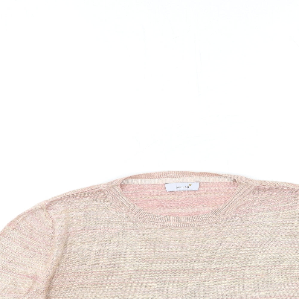 Marks and Spencer Womens Pink  Knit Pullover Jumper Size 10  - Bell sleeve