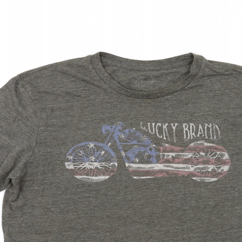 Lucky Brand Mens Green    T-Shirt Size M