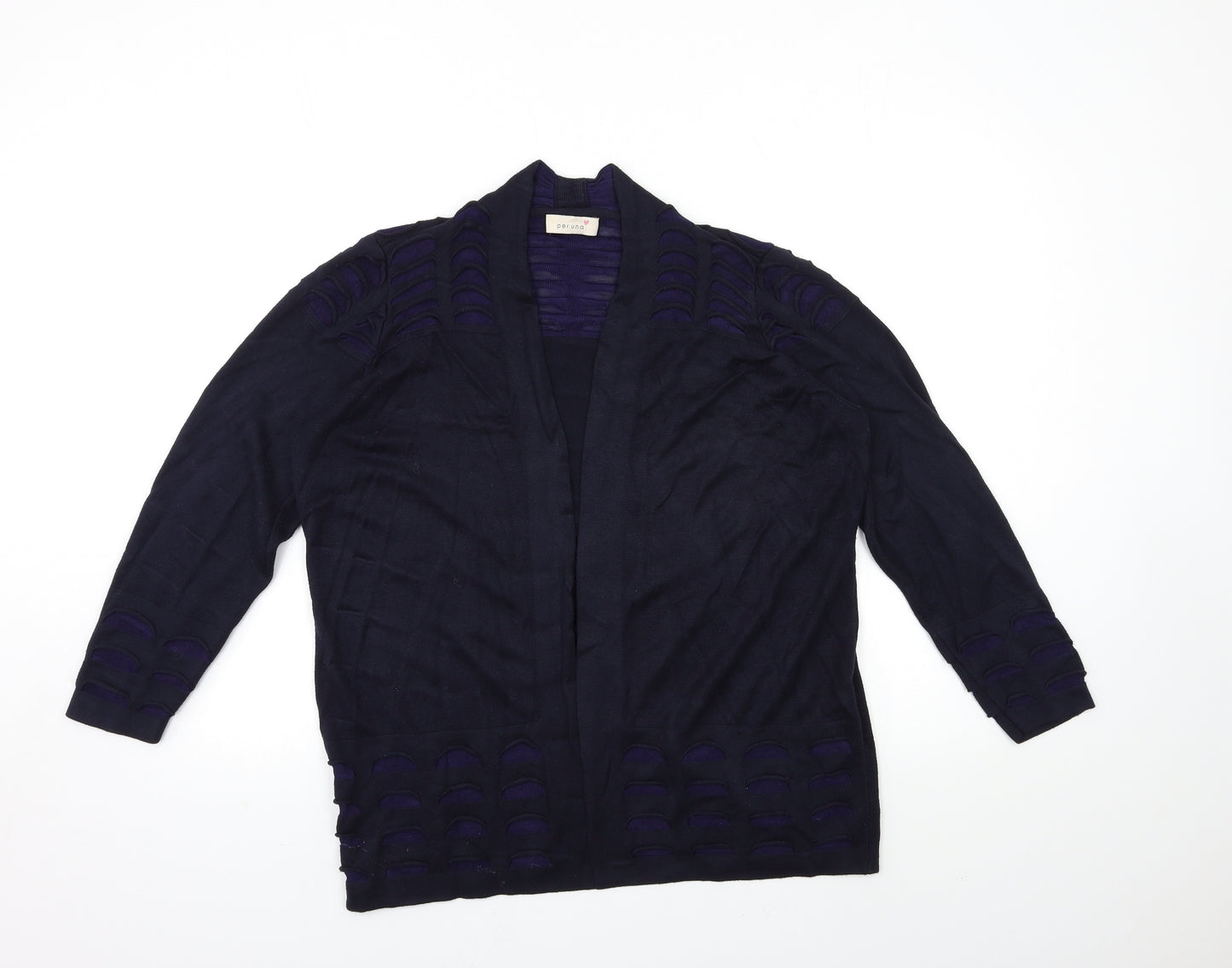 Per Una Womens Blue  Knit Cardigan Jumper Size 16