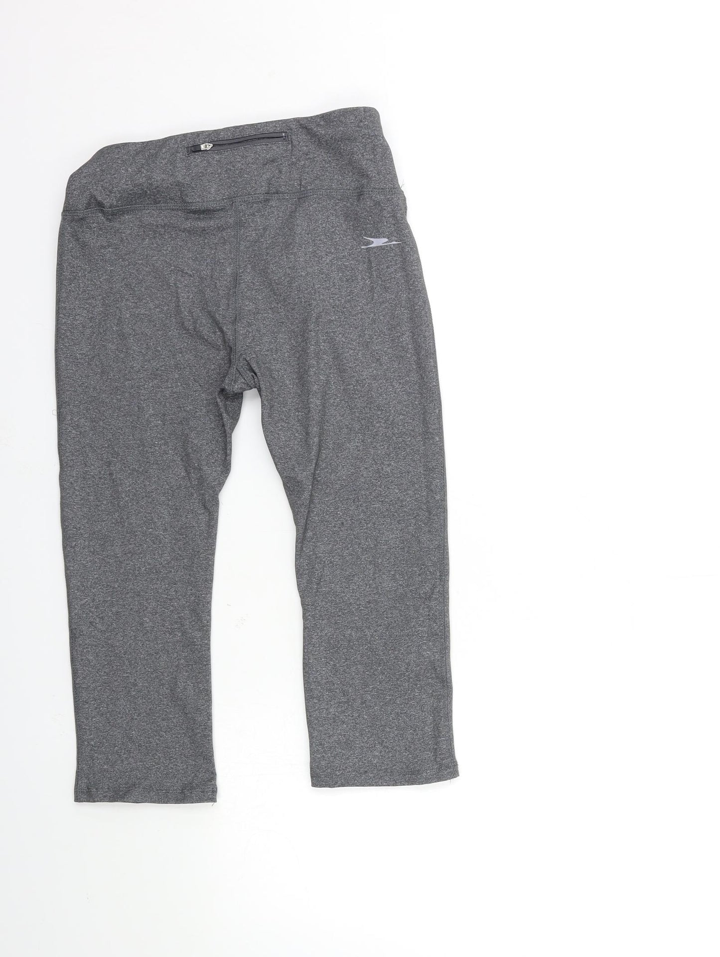 Crane Womens Grey   Compression Leggings Size 8 L18 in