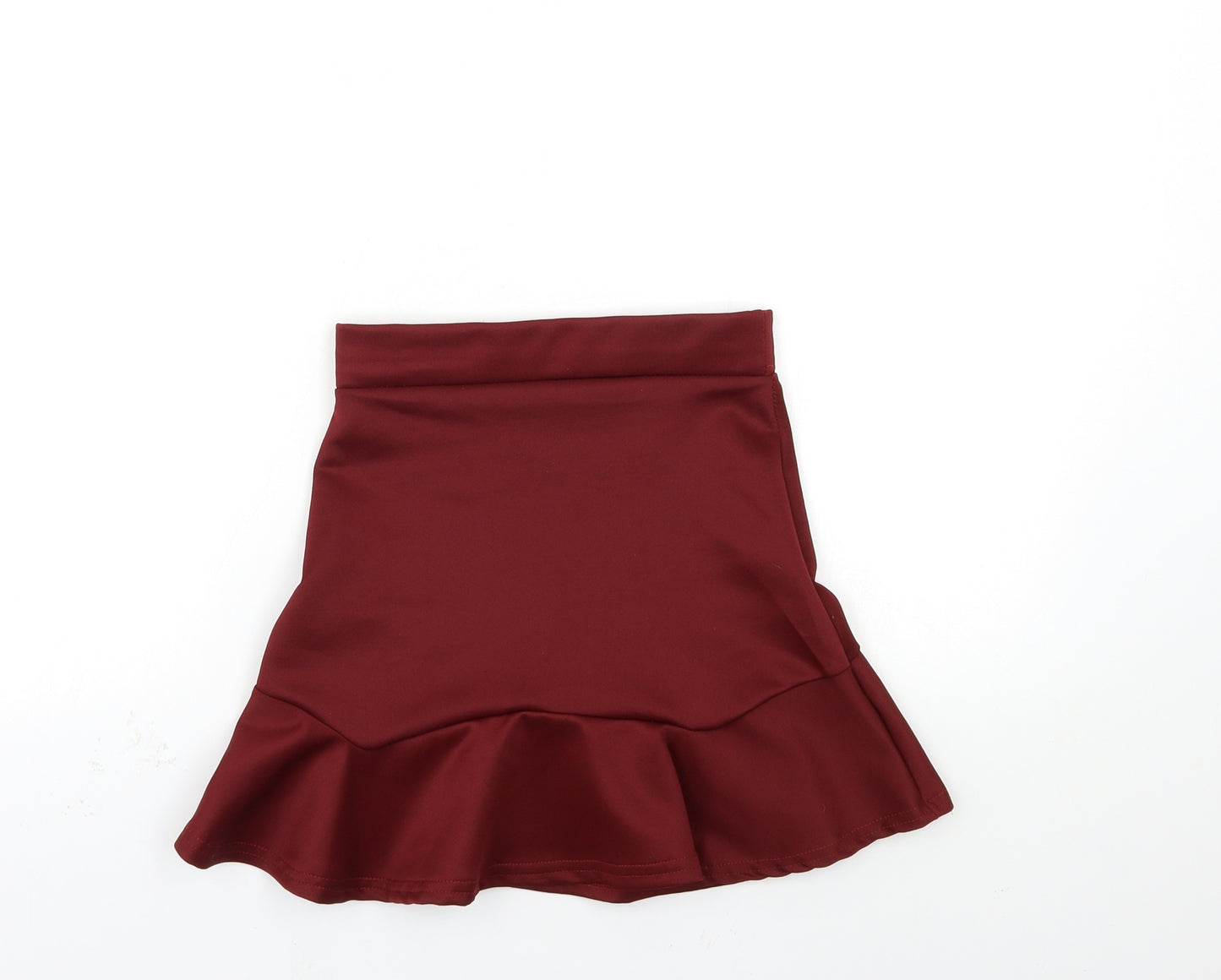 PRETTYLITTLETHING Womens Red   Mini Skirt Size 4