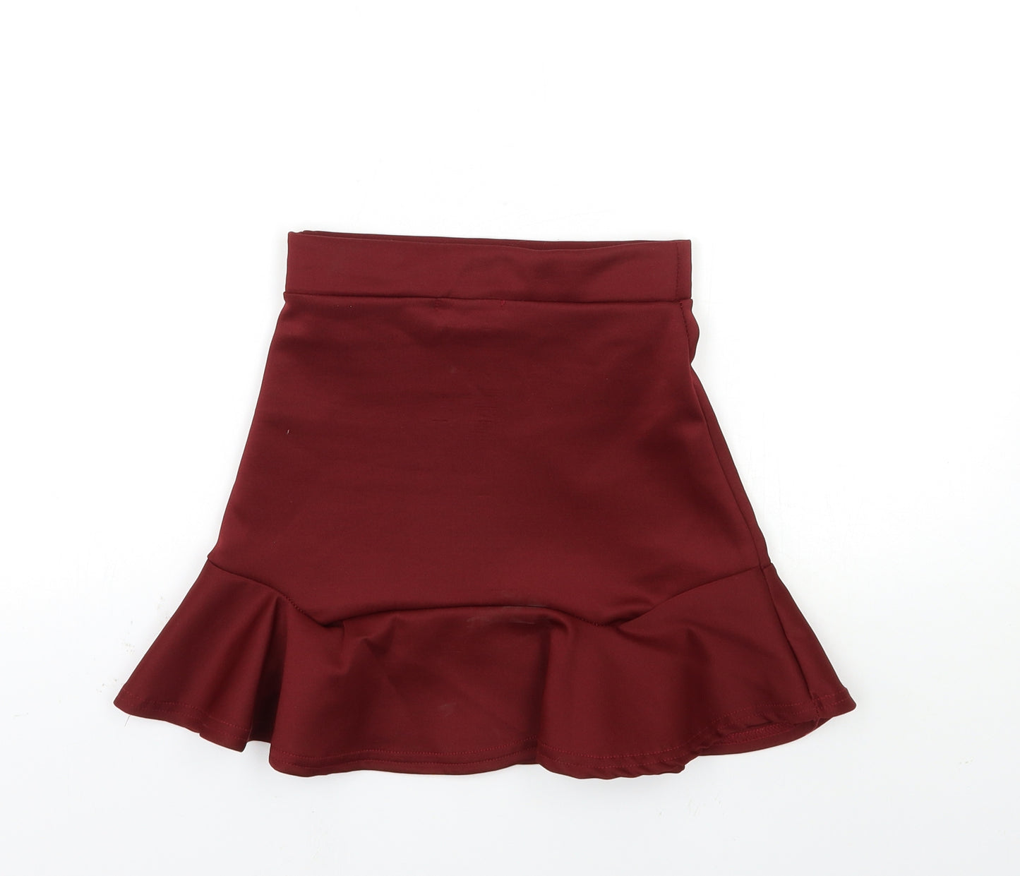 PRETTYLITTLETHING Womens Red   Mini Skirt Size 4
