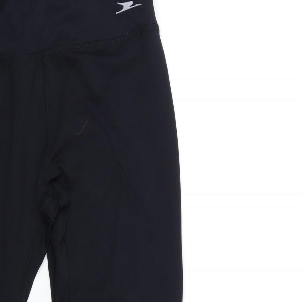 Crane Womens Black   Compression Leggings Size 8 L27 in