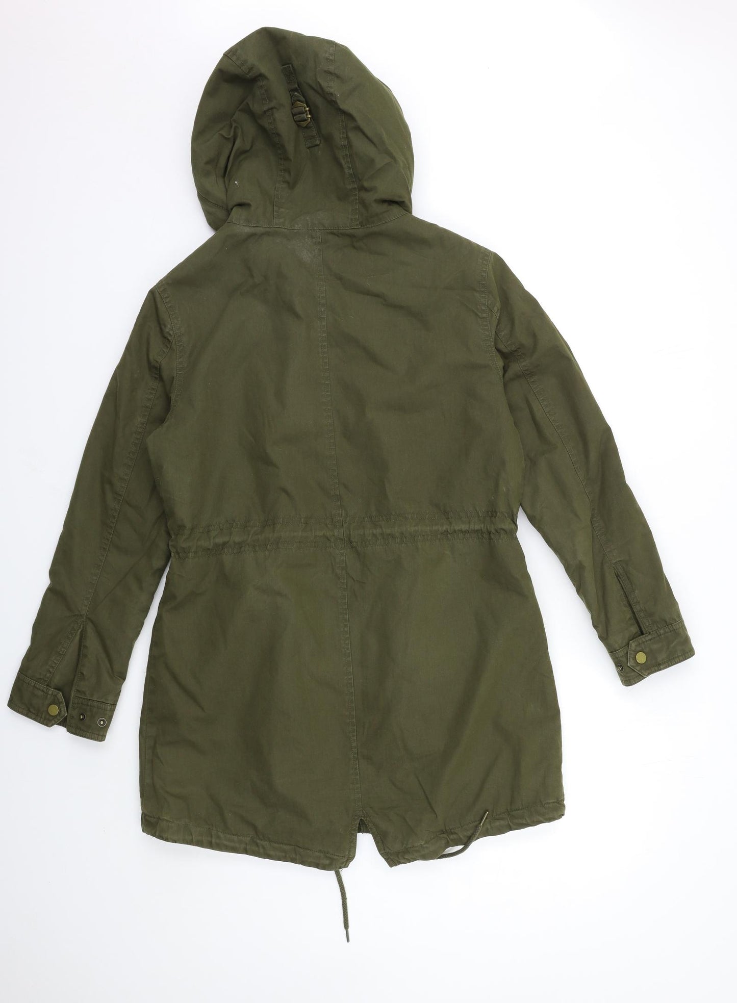 Jack Wills Womens Green   Parka Coat Size 10