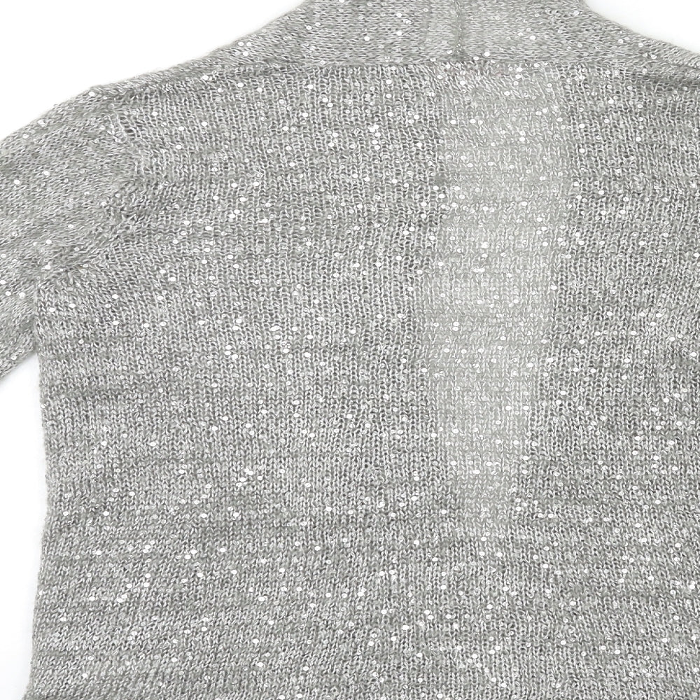 Phase Eight Womens Grey  Knit Cardigan Jumper Size 14