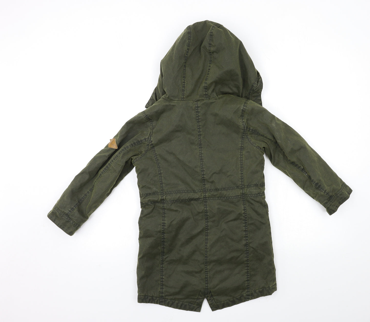 Joules Girls Green   Parka Coat Size 6 Years