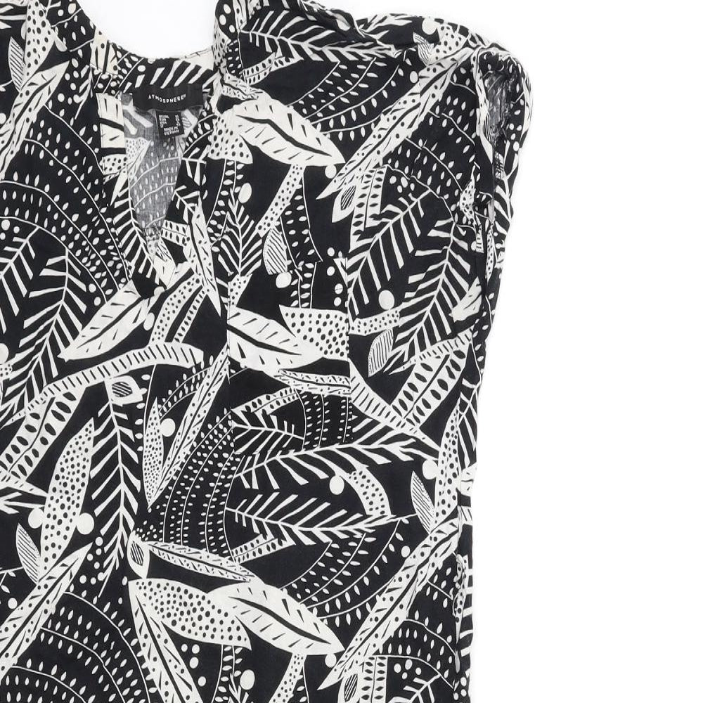 Atmosphere Womens Black Floral  Shift  Size 10