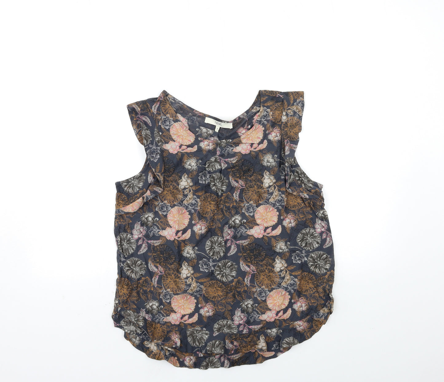 NEXT Womens Blue Floral  Basic Blouse Size 12