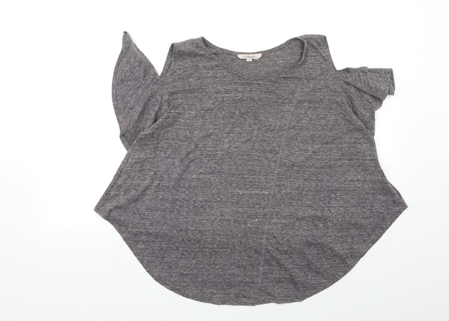 haute society Womens Grey   Basic Blouse Size L  - Open Shoulder