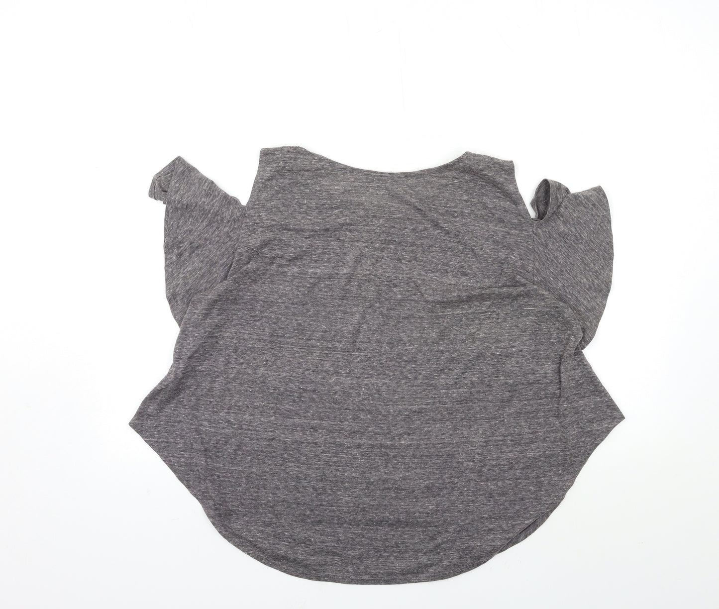 haute society Womens Grey   Basic Blouse Size L  - Open Shoulder