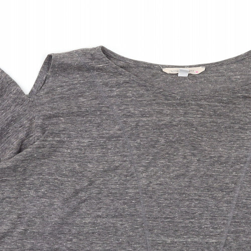 haute society Womens Grey   Basic Blouse Size L  - Open Shoulder